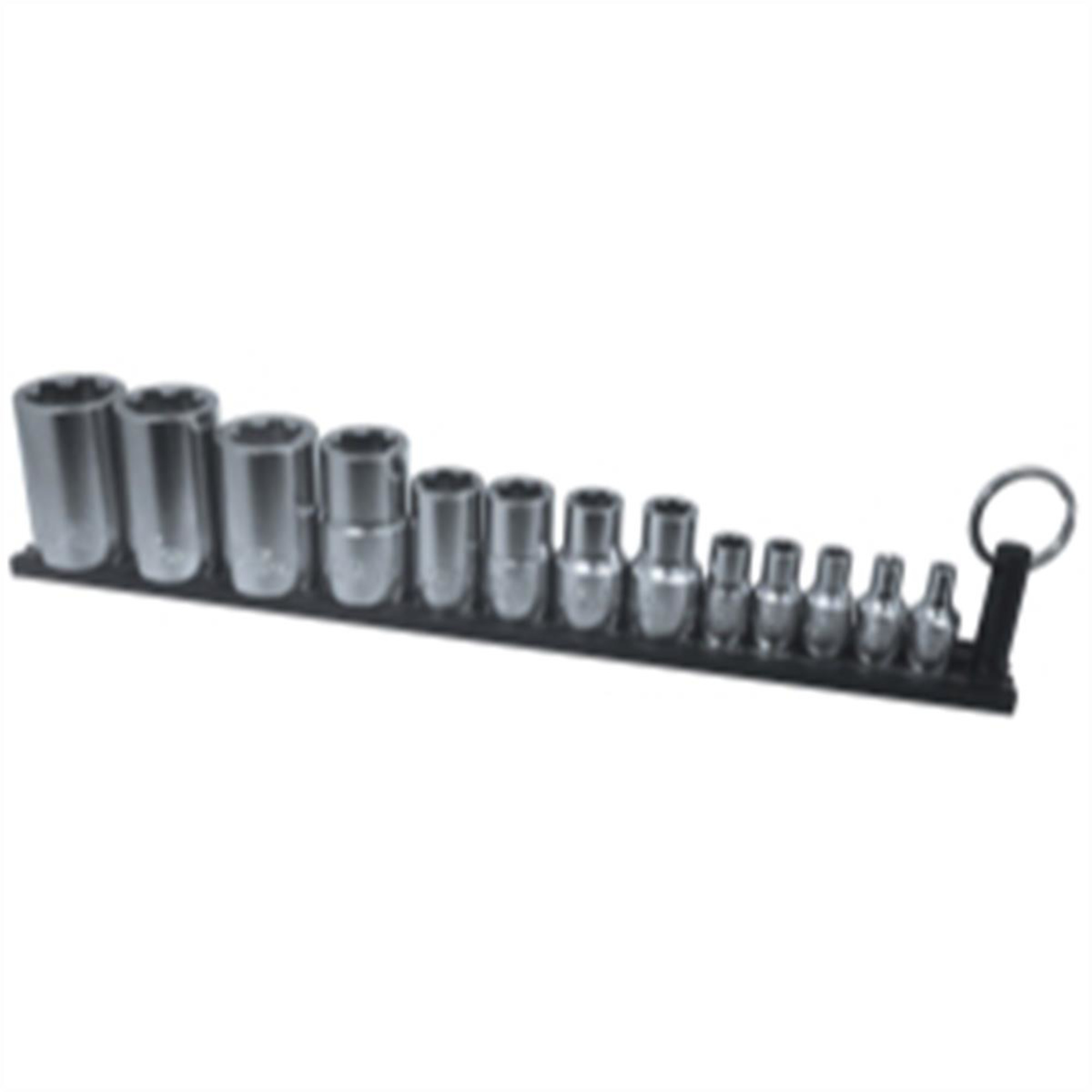 VIM Tools 13-Piece Torx Plus EP Socket Set — EP4 Thru EP24, Black Magrail, Model# VIMTMS-VSEP